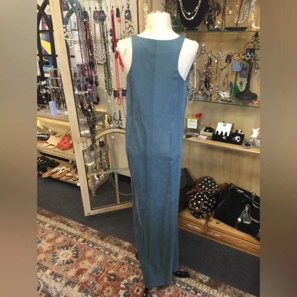 TBA Made in Spain blue/gray dress-UNIQUE!EXCELLENT CONDITION! Size 38=6/8 - Picture 8 of 15